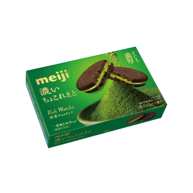 Meiji Rich Chocolate Matcha Biscuit