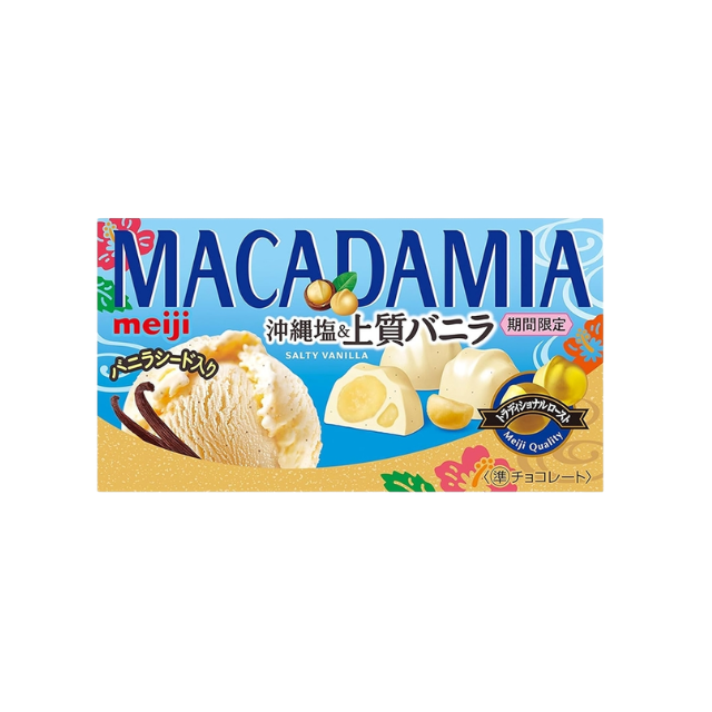 Meiji Macadamia Okinawa Salt Vanilla Chocolate