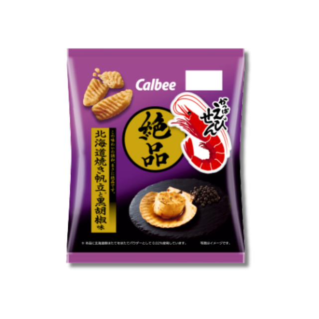 Calbee Zeppin Kappa Ebisen Hokkaido Hotate & Black Papper
