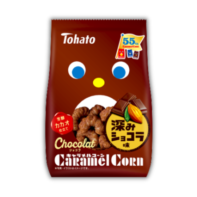 Tohato Caramel Corn Snack Chocolate